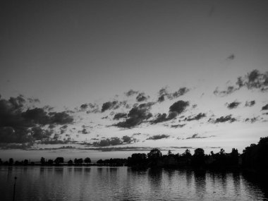 Göl kenarındaki Lindau şehrinde.