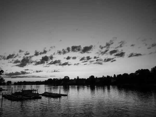 Cidade Lindau Constância Lago — Fotografia de Stock