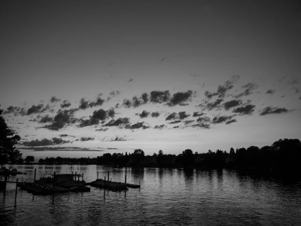 Göl Kenarındaki Lindau Şehrinde — Stok fotoğraf