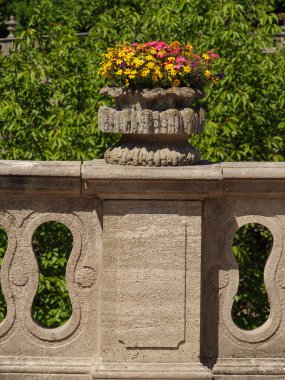 Wuerzburg şehri ana nehir kıyısında.