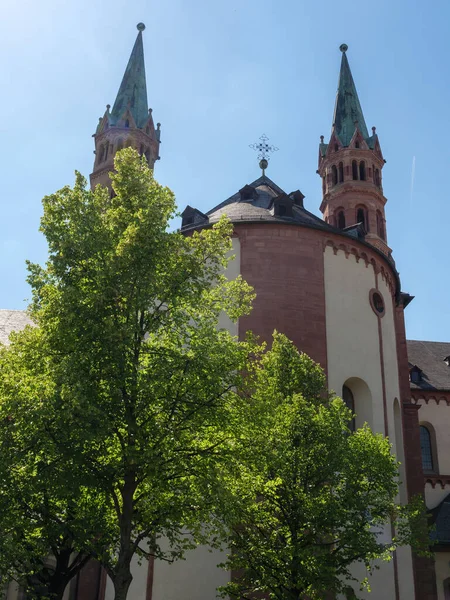 Ciudad Wuerzburg Río Principal — Foto de Stock