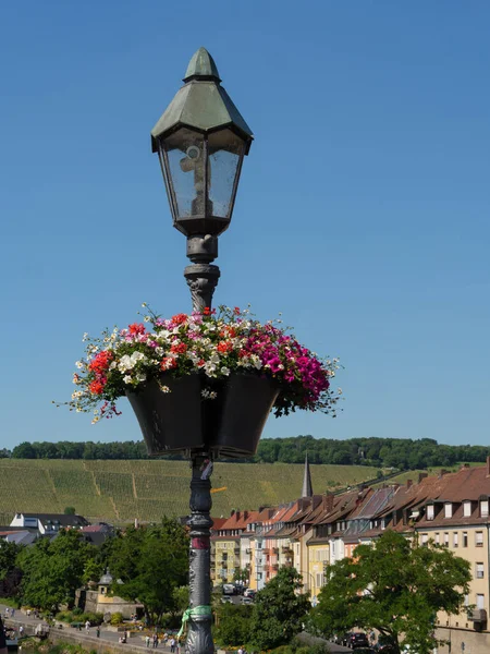 Ciudad Wuerzburg Río Principal — Foto de Stock