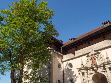 Wuerzburg şehri ana nehir kıyısında.