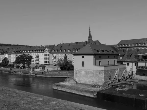 Stad Wuerzburg Aan Rivier Main — Stockfoto