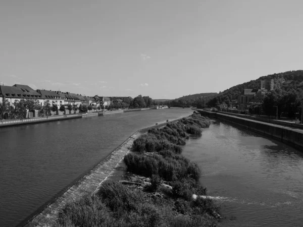 Staden Wuerzburg Vid Floden Main — Stockfoto