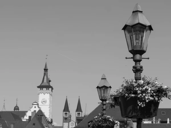 Stad Wuerzburg Aan Rivier Main — Stockfoto
