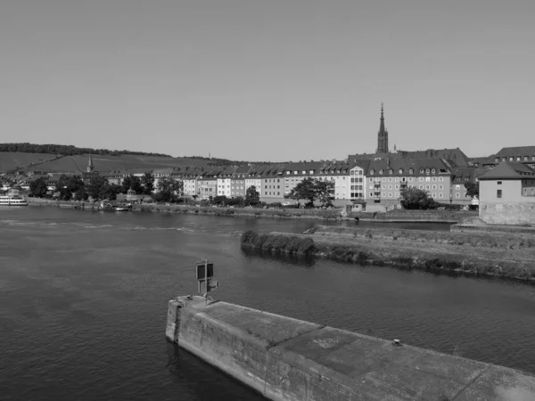 Staden Wuerzburg Vid Floden Main — Stockfoto
