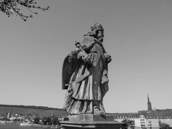 Wuerzburg Şehri Ana Nehir Kıyısında — Stok fotoğraf