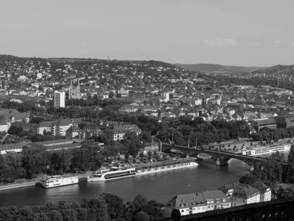 Staden Wuerzburg Vid Floden Main — Stockfoto