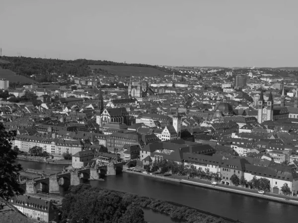 Cidade Wuerzburg Rio Principal — Fotografia de Stock