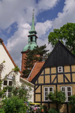 Kappeln Almanya 'daki Schlei Nehri' nde.
