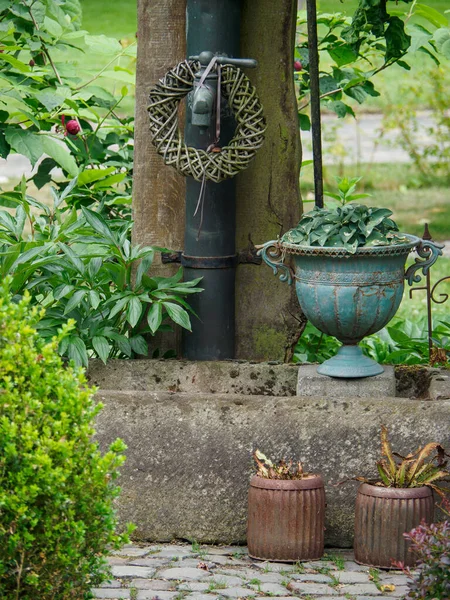 Hora Verano Jardín Alemán — Foto de Stock