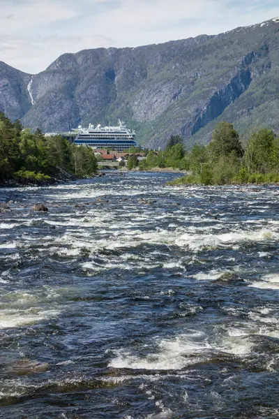 Eidfjord City Norway — Stock Photo, Image