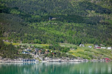 Norveç 'teki Eidfjord' da bahar mevsimi