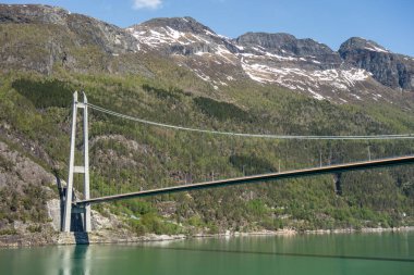 Norveç 'teki Eidfjord' da bahar mevsimi
