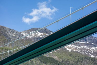 Norveç 'teki Eidfjord' da bahar mevsimi