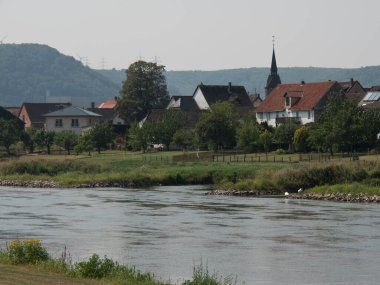 Bad Karlshafen at the weser river