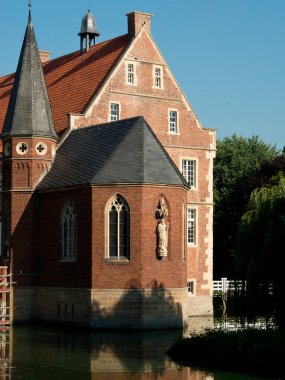 castle and park in the german muensterland