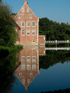 castle and park in the german muensterland