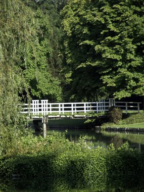 castle and park in the german muensterland
