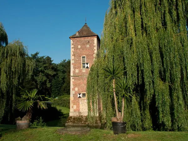Castle Park German Muensterland — Stockfoto