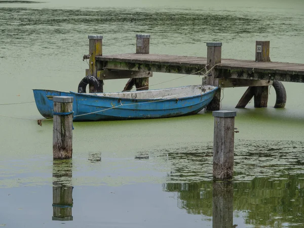 Einem Kleinen See Bei Borken Deutschland — Stockfoto