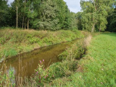 Westphalia 'da bir nehirde yürüyüş.