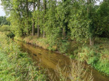 Westphalia 'da bir nehirde yürüyüş.