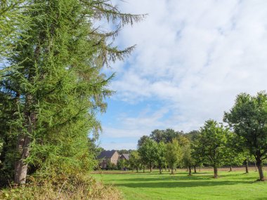 Westphalia 'da bir nehirde yürüyüş.