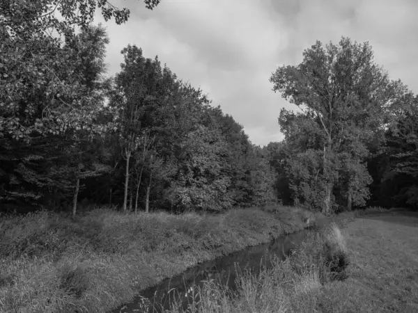 Wandern Einem Fluss Westfalen — Stockfoto