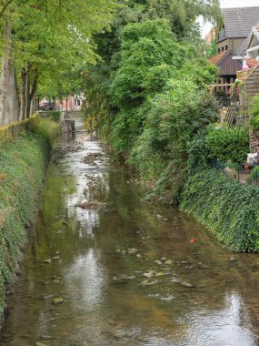 Coesfeld şehri Almanya 'da Berkel nehrinde.