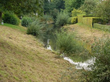 Coesfeld şehri Almanya 'da Berkel nehrinde.