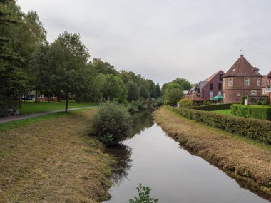 Coesfeld şehri Almanya 'da Berkel nehrinde.