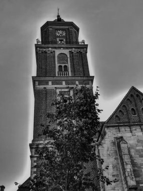 Coesfeld şehri Almanya 'da Berkel nehrinde.