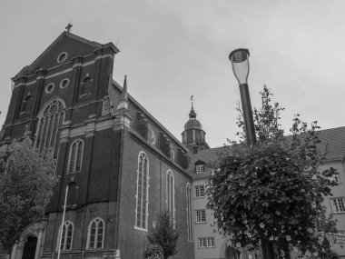 Coesfeld şehri Almanya 'da Berkel nehrinde.