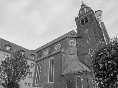 Coesfeld şehri Almanya 'da Berkel nehrinde.