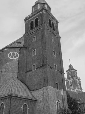 Coesfeld şehri Almanya 'da Berkel nehrinde.