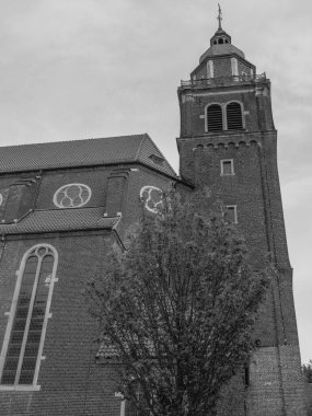 Coesfeld şehri Almanya 'da Berkel nehrinde.