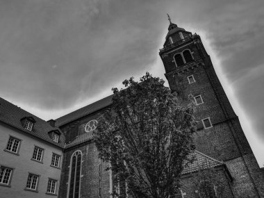 Coesfeld şehri Almanya 'da Berkel nehrinde.