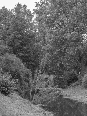 Coesfeld şehri Almanya 'da Berkel nehrinde.