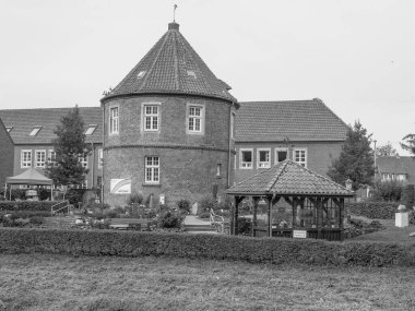 Coesfeld şehri Almanya 'da Berkel nehrinde.