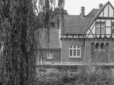 Coesfeld şehri Almanya 'da Berkel nehrinde.