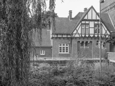 Coesfeld şehri Almanya 'da Berkel nehrinde.