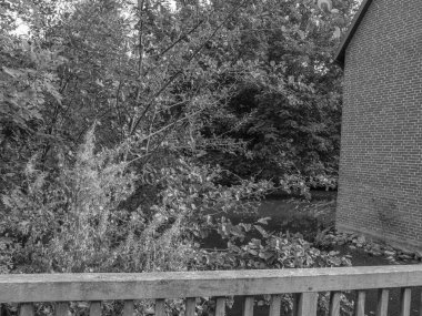 Coesfeld şehri Almanya 'da Berkel nehrinde.