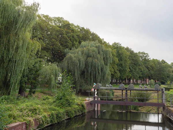 Die Stadt Coesfeld Der Berkel Deutschland — Stockfoto