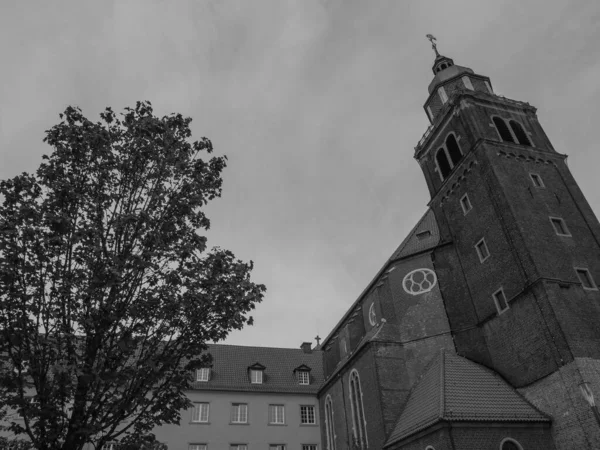 Město Coesfeld Řeky Berkel Německu — Stock fotografie