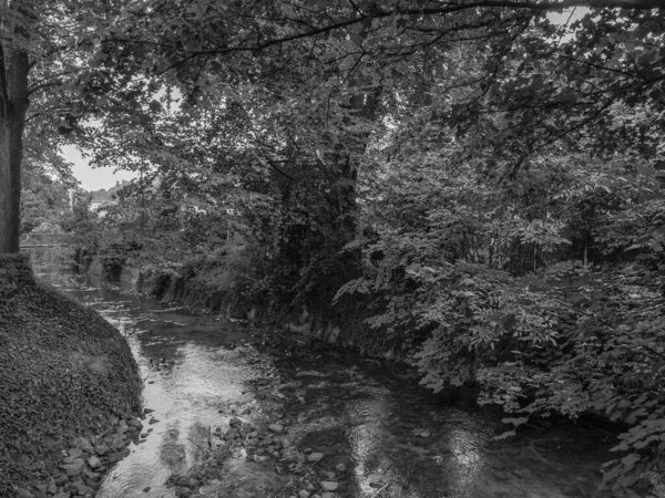 Die Stadt Coesfeld Der Berkel Deutschland — Stockfoto