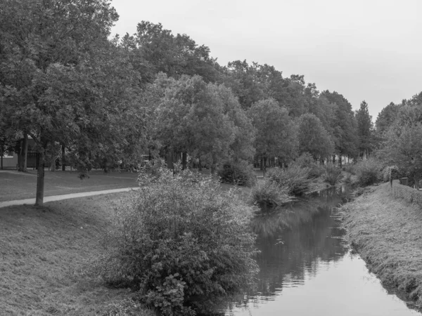 Coesfeld Şehri Almanya Berkel Nehrinde — Stok fotoğraf