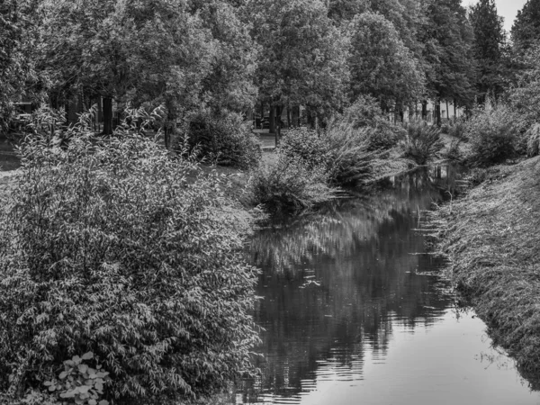 Die Stadt Coesfeld Der Berkel Deutschland — Stockfoto