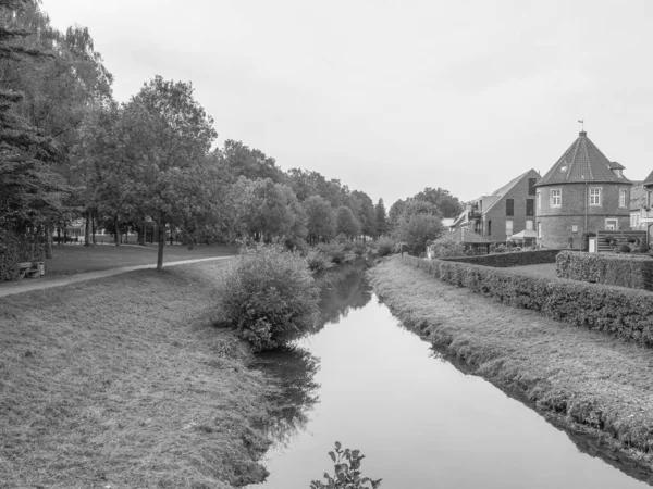 Die Stadt Coesfeld Der Berkel Deutschland — Stockfoto